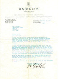 Gübelin Letter historical 1950s