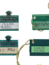 Rolex Tags, Lot 4 pieces 1970s